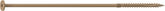 Camo 0360279 Structural Screw, 1/4 in Thread, 10 in L, Flat Head, Star Drive, Sharp Point, PROTECH Ultra 4 Coated, 250